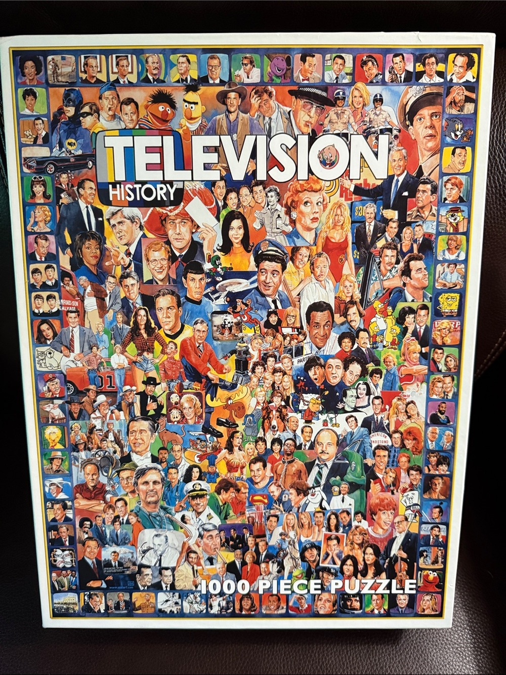 2005 White Mountain Television history  1000 piece jigsaw puzzle.  Complete.
